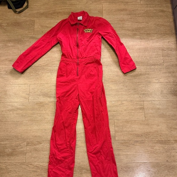 Looney Tunes Mania Pants - Looney Tunes Red Jumpsuit for Women size small